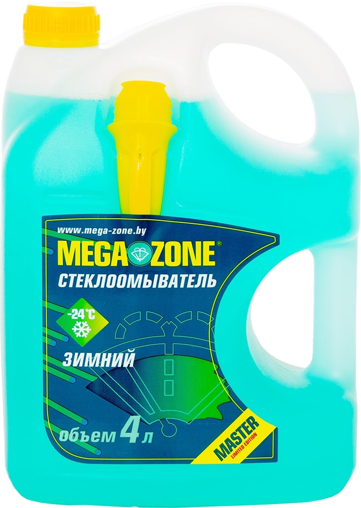 Стеклоомывающая жидкость -24°C Megazone Master 9000008 4 л, Жидкости для омывателя стекла